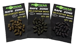 Бусина Korda Safe zone heli bead small ID резиновая khaki уп 20шт