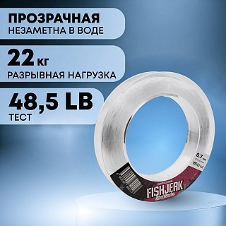 Леска Riverzone FishJerk 150м 0,7мм 37,4lb clear - фото 3