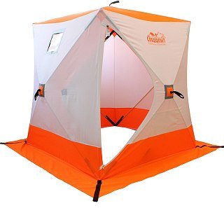 Палатка Следопыт Oxford 240D PU 1000 зимняя куб 3-х местная 1,8 х1,8м цв. бело-о