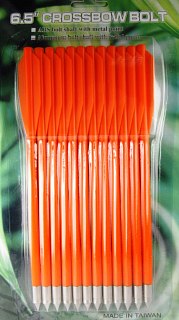 Стрелы Man Kung MK-PL-O арбалетные пластик оранжевые - фото 1