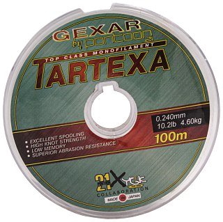 Леска Pontoon21 Gexar Tartexa 0.24мм 10.2lb 4.6кг светло-серая