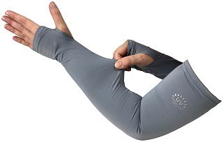 Нарукавники Naturehike Fingerless sun protection sleeves grey - фото 8