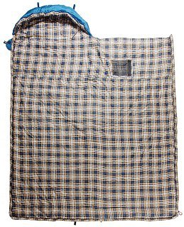 Спальник BTrace Duvet правый серый/синий