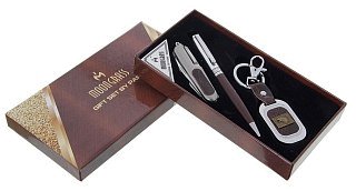 Подарочный набор Хольстер ручка+нож+брелок - фото 1