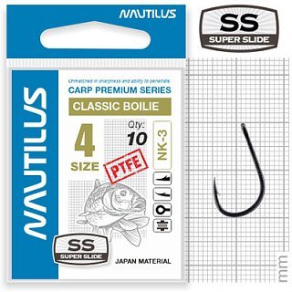 Крючок Nautilus Carp Classic Boilie 3PTFE № 4 - фото 1