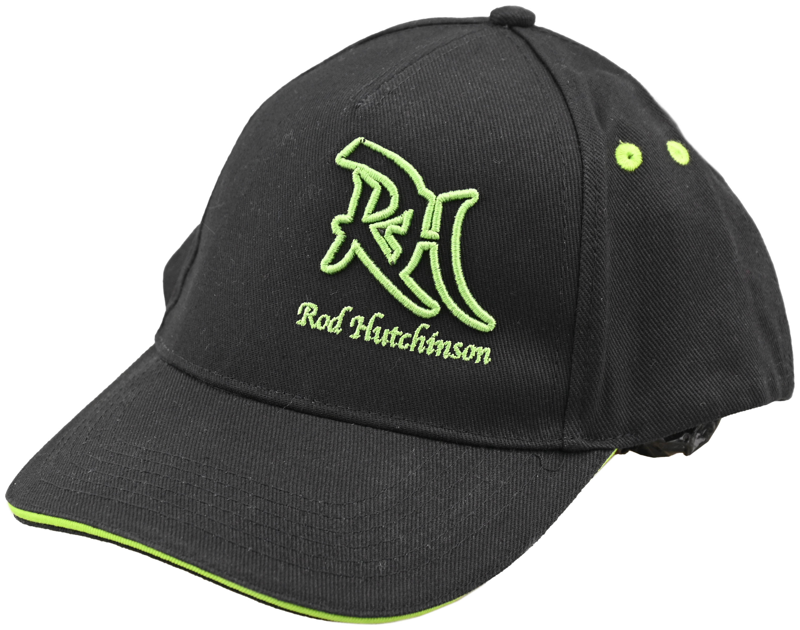 Бейсболка Rod Hutchinson Black Green Trim - фото 1