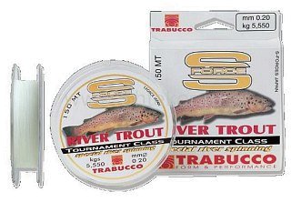 Леска Trabucco S-force spinning river trout 150м 0,18мм