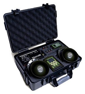 Манок электронный Hunterhelp Pro-3M ДУ Фонотека №7 2 динамика Альфа в кейсе - фото 1