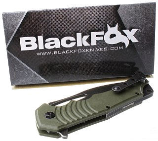 Нож Fox Knives Hugin складной сталь 440С рукоять G10 зеленый - фото 3