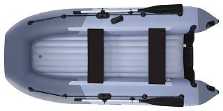 Лодка Boatsman BT340A надувная серо-графитовый - фото 1