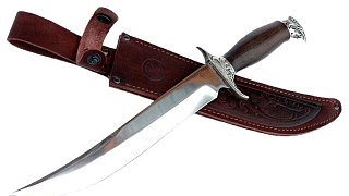 Нож ИП Семин Шайтан кованая сталь литье ценные породы дерева