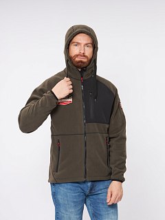 Куртка Alaskan blackWater X флис с капюшоном хаки  - фото 2