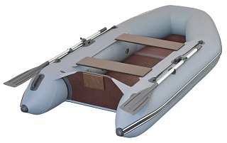 Лодка Flinc FT260L надувная серый - фото 2