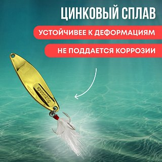 Блесна Riverzone LittleKiller 20гр 61мм gold - фото 3