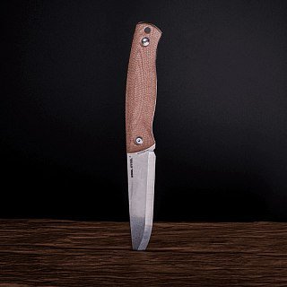 Нож Real Steel Pathfinder Fixed Brown Micarta клинок 14C28N 11,6см - фото 3