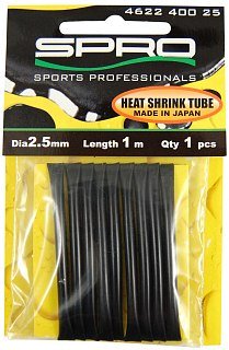 Трубка термоусадочная SPRO Heat Shrink Tube Black 1м 2,0мм            - фото 1