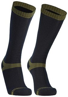 Носки DexShell Trekking черный зеленый  - фото 1