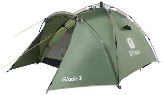 Палатка BTrace Glade 3 быстросборная зеленый - фото 1