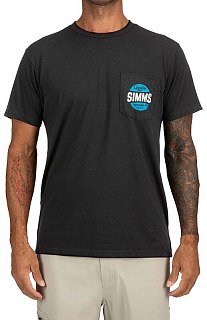 Футболка Simms Quality Built Pocket T- Black  - фото 2