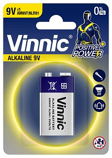 Батарейка VINNIC 6LR61 9В