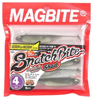 Приманка Magbite MBW04 Snatch bite shad 4-06 4.0" 5шт - фото 2