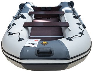 Лодка Мастер лодок Ривьера Компакт 3400 СК комби графит серая - фото 3