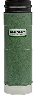 Термокружка Stanley Classic 1-Hand 0,47л темно-зелёная - фото 1