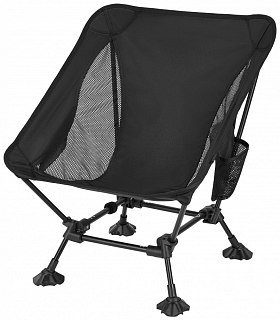 Кресло Атера Ultralight Square Low R черный - фото 1