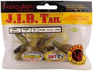 Приманка Lucky John твистер Pro series JIB tail 05,10/T36 10шт - фото 3