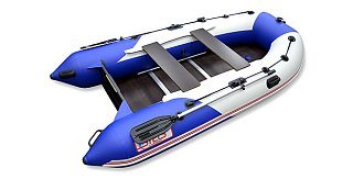 Лодка Хантер STELS 295 сине-белый - фото 4