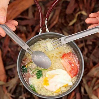Набор столовых приборов NexTool Titanium cutlery - фото 4