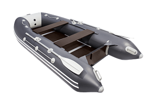 Лодка Мастер лодок Таймень 3400 СК графит светло-серый - фото 2
