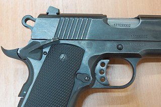 Пистолет Техкрим Кольт TK1911T 44TК черный оксид ОООП - фото 4