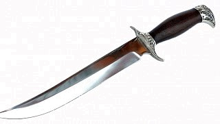 Нож ИП Семин Шайтан кованая сталь литье ценные породы дерева - фото 4