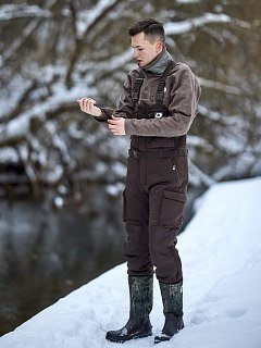 Комбинезон Drake Brake нагрудник и лямки коричневый - фото 7