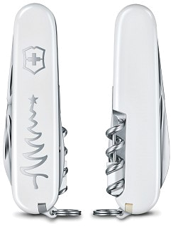 Нож Victorinox Sportsman white cristmas special edition 84мм 13 функций - фото 2