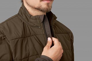 Куртка Harkila Insulated midlayer hunting green/shadow brown - фото 6