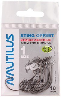 Крючок Nautilus Sting offset SSW1006 №1 уп 10шт