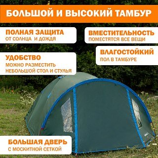 Палатка PerevalPro Cloud Dome 4 - фото 15