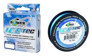 Шнур Power Pro Ice-Tec 45м 0,15мм 9кг blue