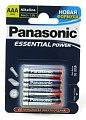 Батарейка Panasonic Essential Power LR03 AAA 1.5B уп.4шт