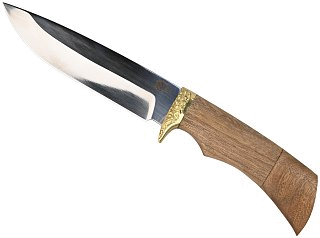 Нож ИП Семин Лазутчик сталь 65х13 литье ценные породы дерева - фото 1