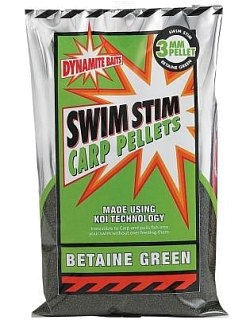 Пеллетс Dynamite Baits Swim stim betaine 3мм 900гр зеленая