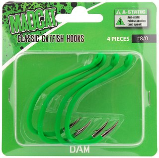 Крючки DAM Madcat A-static classic catfish №8/0 4шт