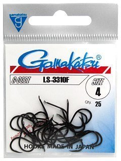 Крючок Gamakatsu LS-3310F black №4 - фото 1