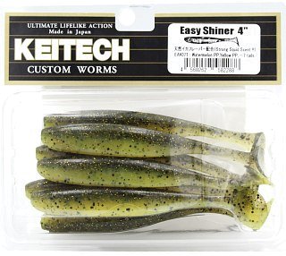 Приманка Keitech виброхвост Easy shiner 4" EA07 watermelon PP/yellow P
