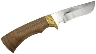 Нож ИП Семин Галеон сталь 65х13 литье ценные породы дерева - фото 2