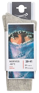 Носки Norveg -60С светло-серый меланж - фото 5