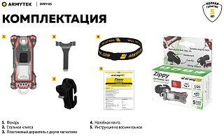Фонарь Armytek Zippy Extended Set зеленый - фото 14