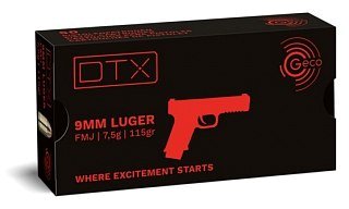 Патрон 9х19 Luger Geco FMJ 7,5 DTX